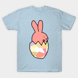 Rose Bunny Hatching from Easter Egg T-Shirt